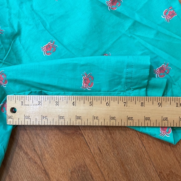 Crown & Ivy Men’s Boxers Crabs on green background elastic comfort waist pockets - Picture 8 of 10